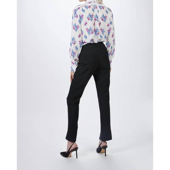 NEW SMYTHE high waisted skinny pant in black twill - Picture 3 of 9